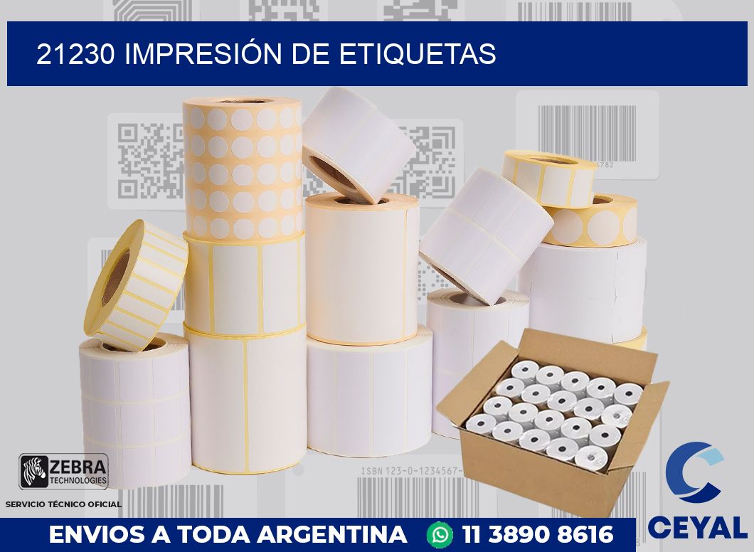 21230 IMPRESIÓN DE ETIQUETAS