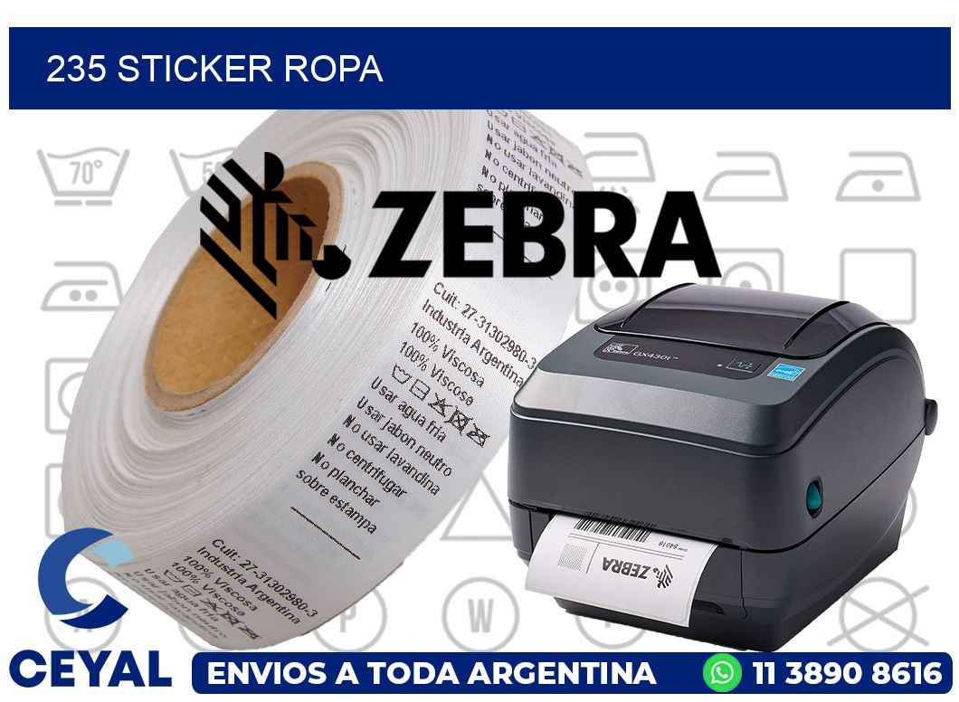 235 STICKER ROPA