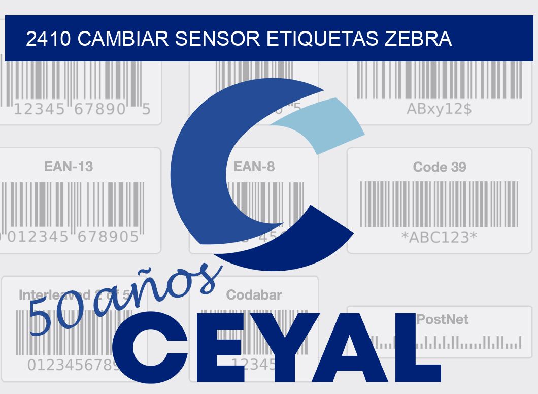 2410 CAMBIAR SENSOR ETIQUETAS ZEBRA