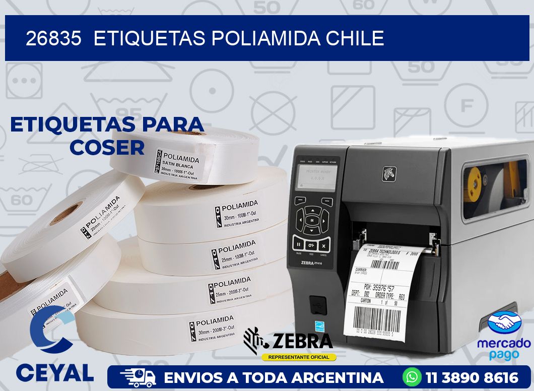 26835  ETIQUETAS POLIAMIDA CHILE
