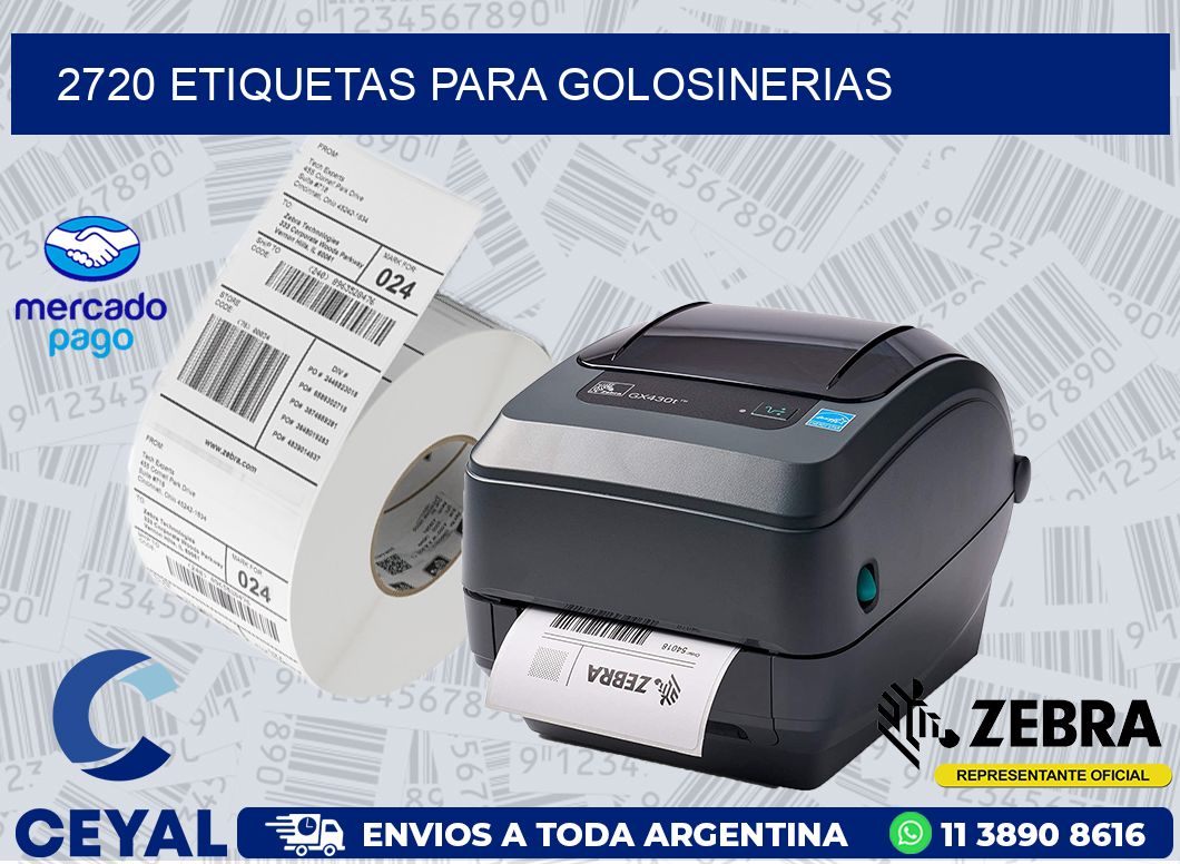 2720 ETIQUETAS PARA GOLOSINERIAS