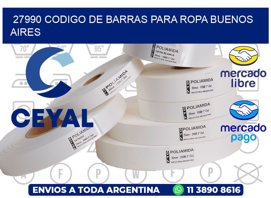 27990 CODIGO DE BARRAS PARA ROPA BUENOS AIRES