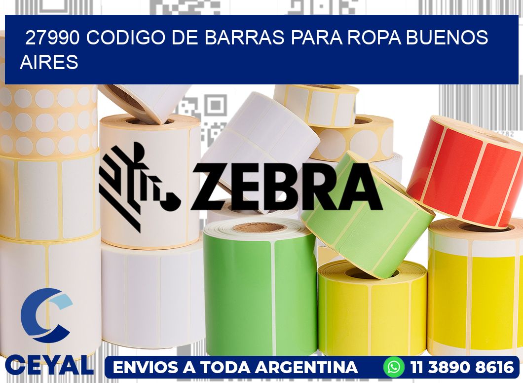 27990 CODIGO DE BARRAS PARA ROPA BUENOS AIRES