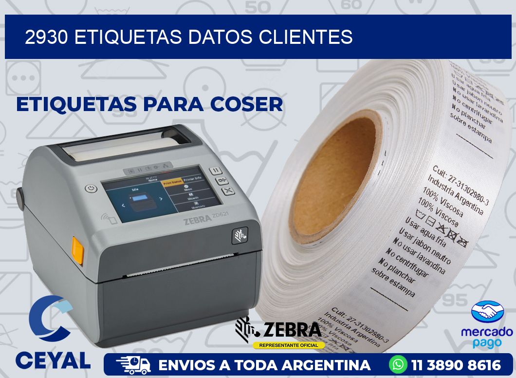 2930 ETIQUETAS DATOS CLIENTES