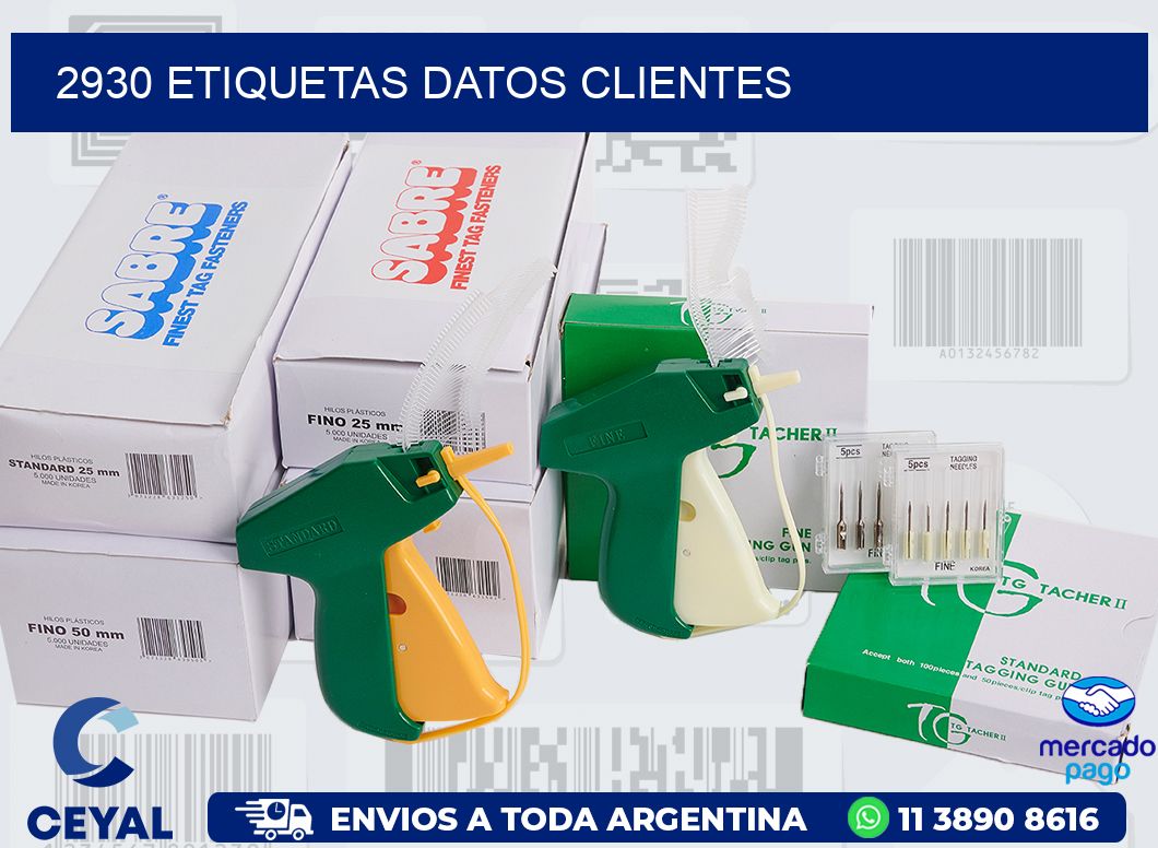 2930 ETIQUETAS DATOS CLIENTES