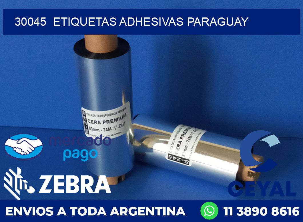 30045 ETIQUETAS ADHESIVAS PARAGUAY