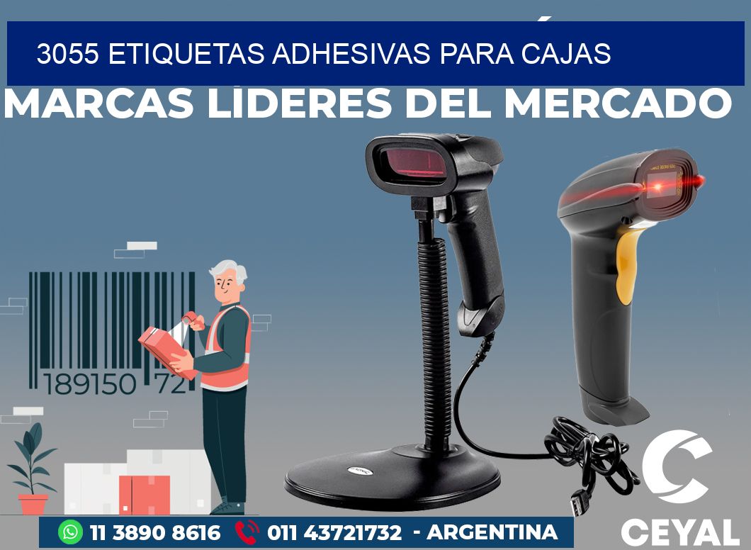 3055 ETIQUETAS ADHESIVAS PARA CAJAS