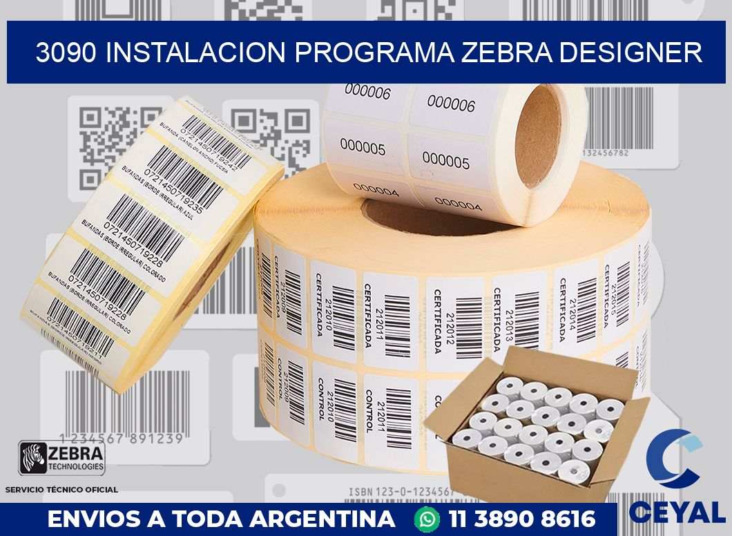 3090 INSTALACION PROGRAMA ZEBRA DESIGNER
