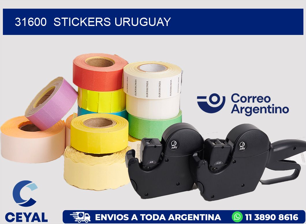 31600  STICKERS URUGUAY