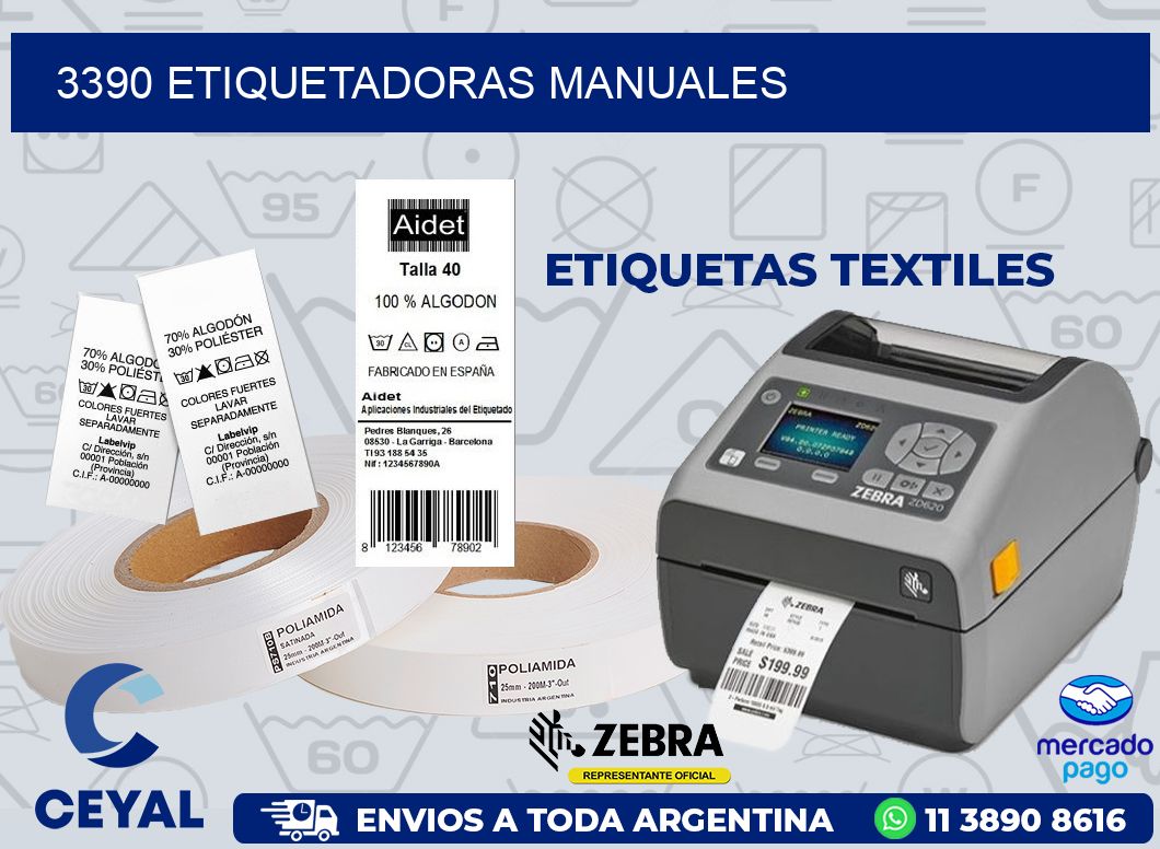 3390 ETIQUETADORAS MANUALES