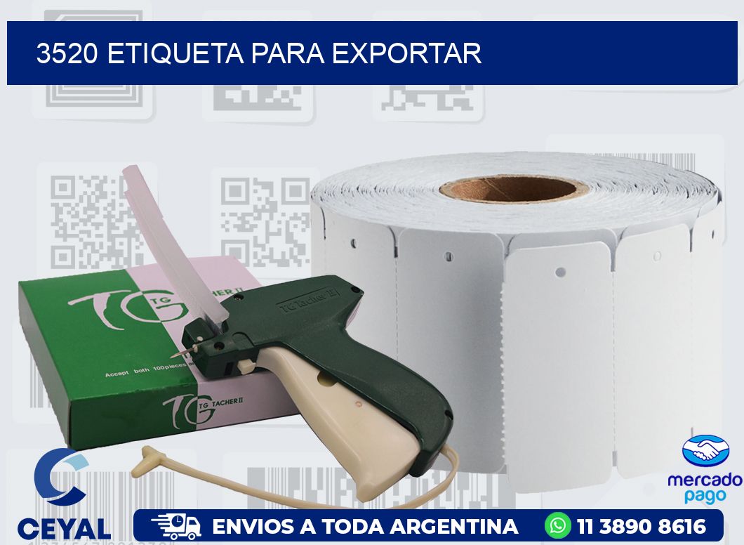 3520 ETIQUETA PARA EXPORTAR
