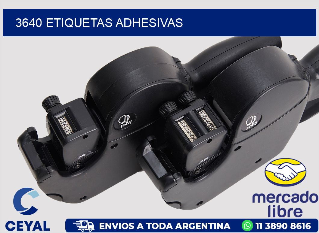 3640 ETIQUETAS ADHESIVAS