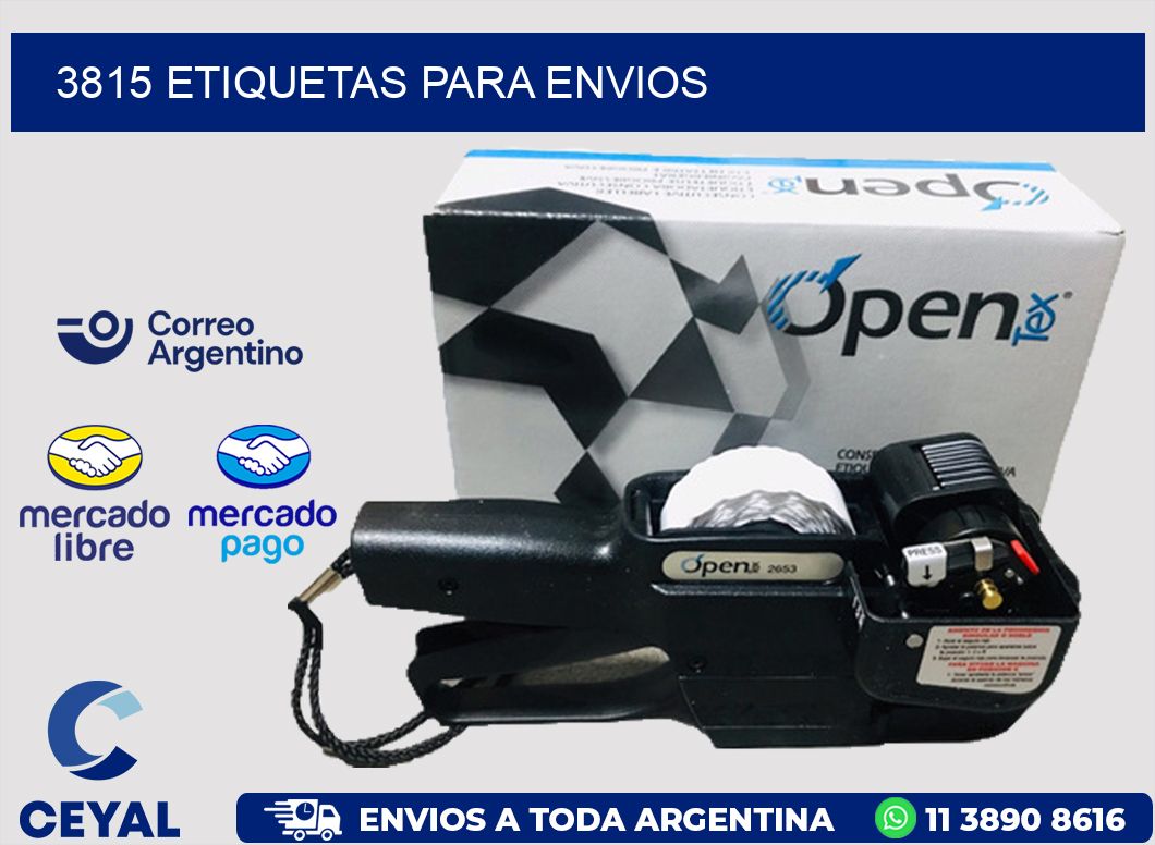 3815 ETIQUETAS PARA ENVIOS