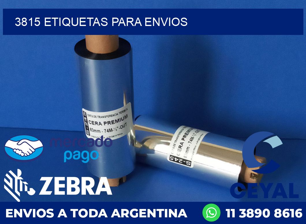 3815 ETIQUETAS PARA ENVIOS