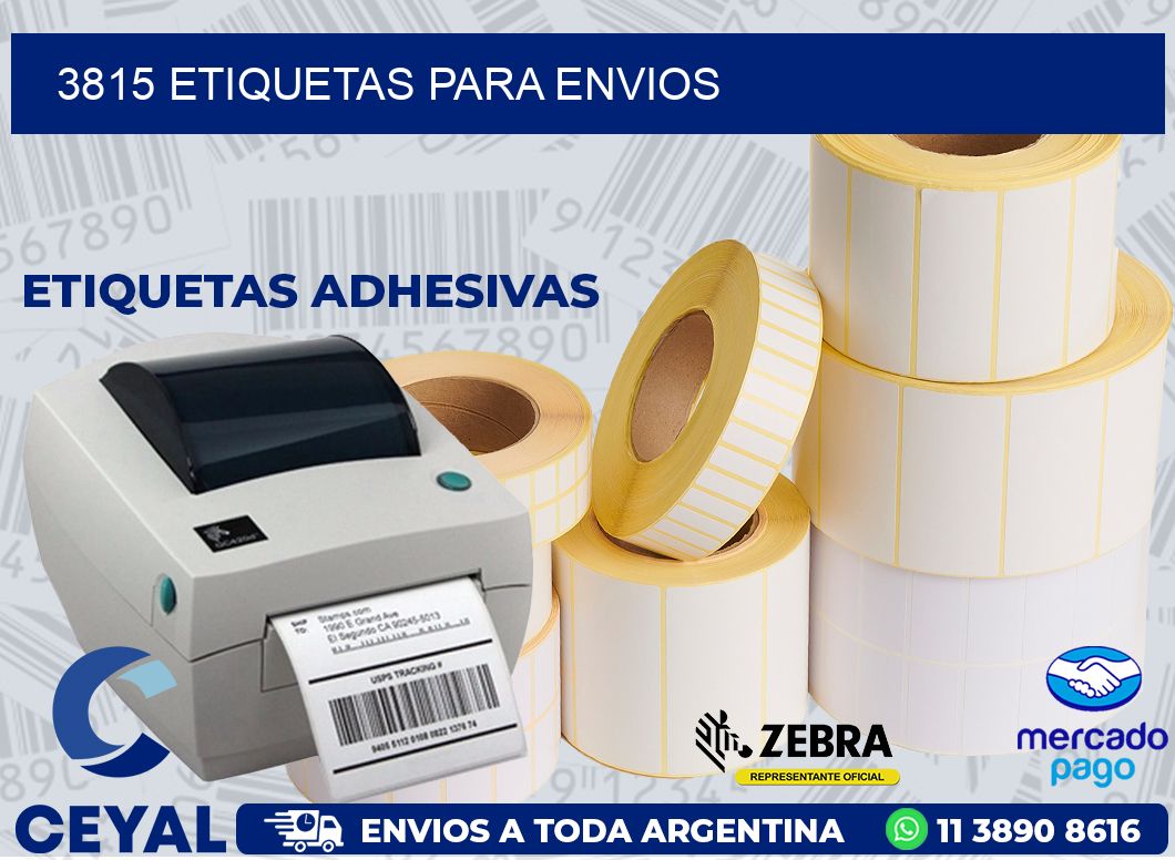 3815 ETIQUETAS PARA ENVIOS