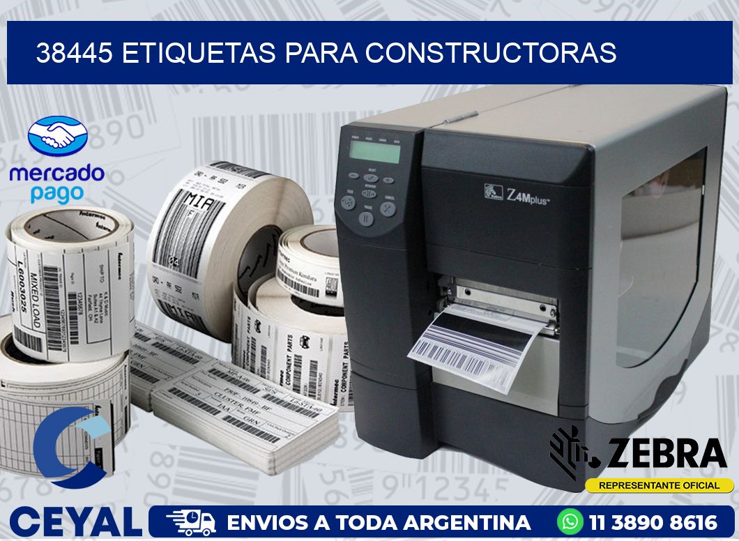 38445 ETIQUETAS PARA CONSTRUCTORAS