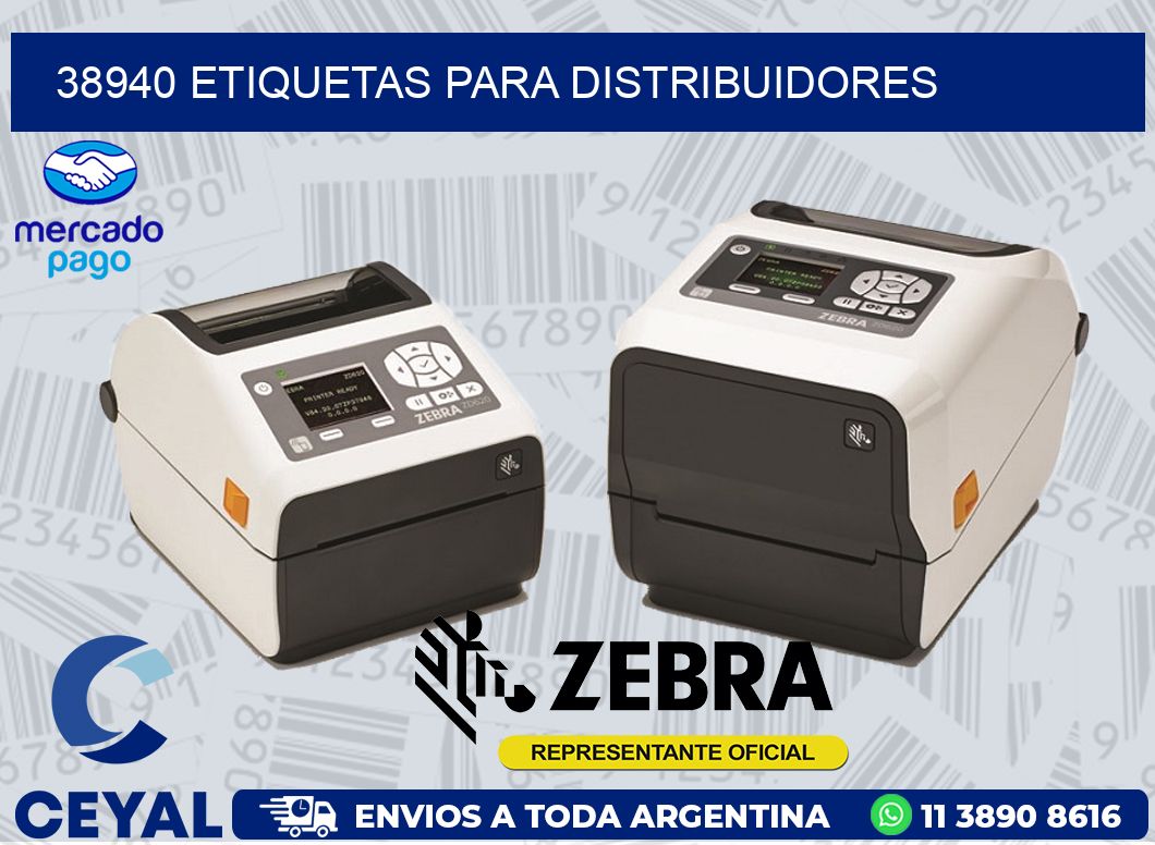 38940 ETIQUETAS PARA DISTRIBUIDORES