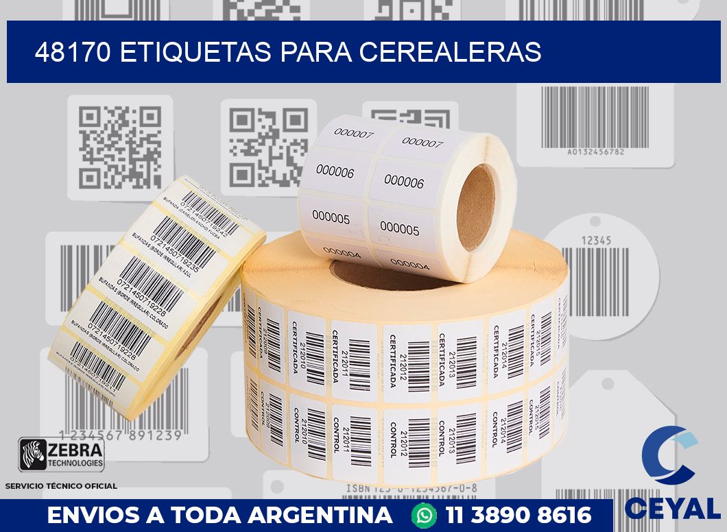 48170 ETIQUETAS PARA CEREALERAS