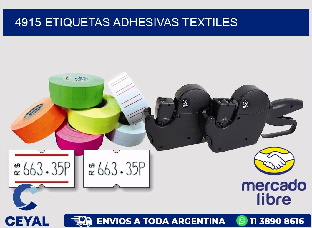 4915 ETIQUETAS ADHESIVAS TEXTILES