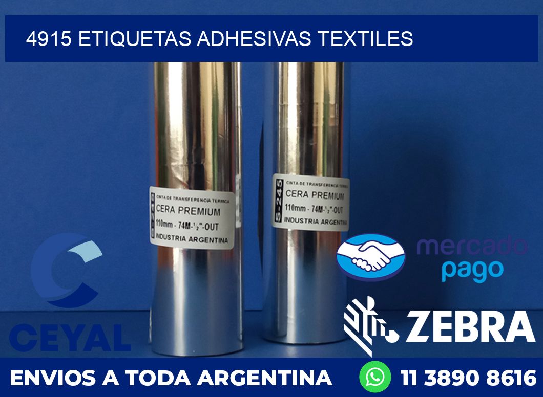 4915 ETIQUETAS ADHESIVAS TEXTILES