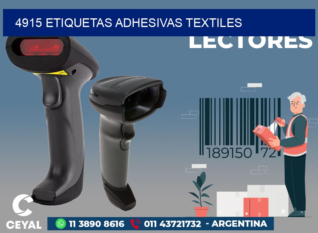 4915 ETIQUETAS ADHESIVAS TEXTILES