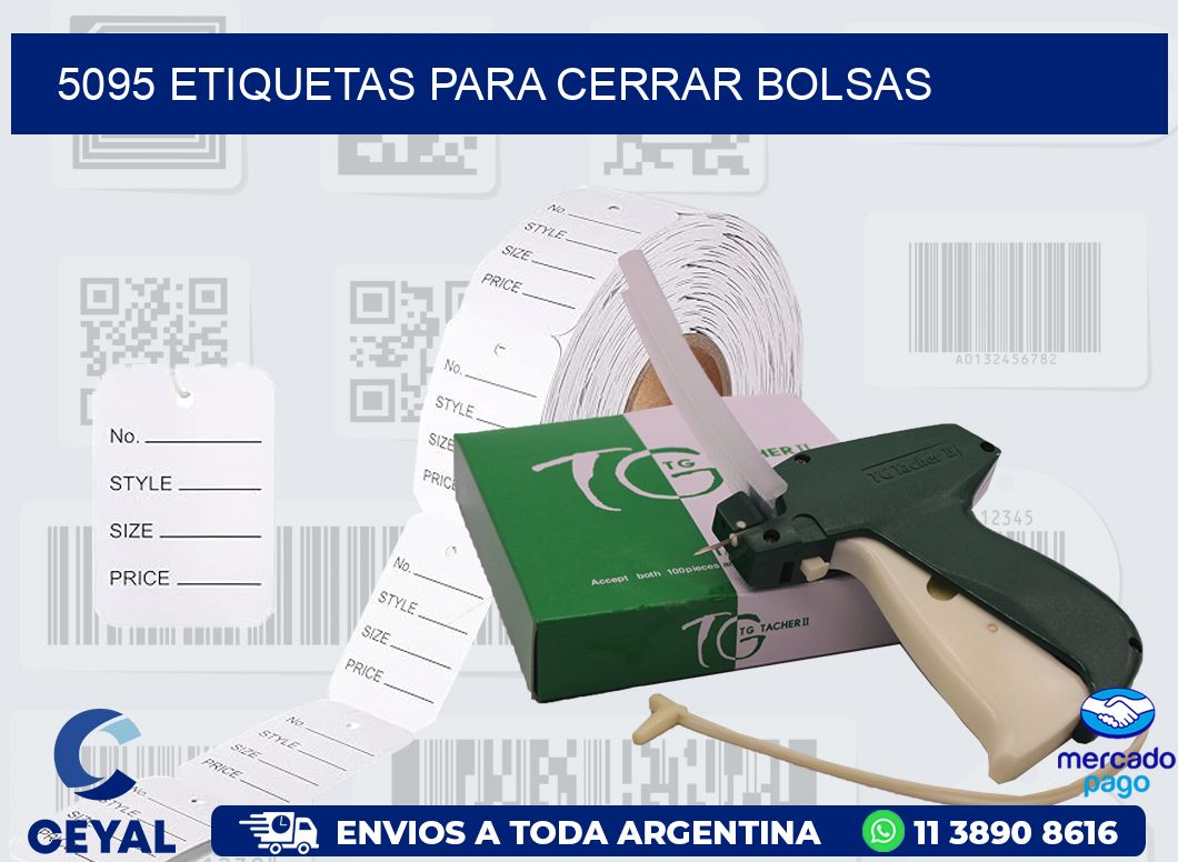 5095 ETIQUETAS PARA CERRAR BOLSAS