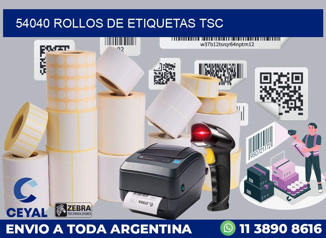 54040 ROLLOS DE ETIQUETAS TSC