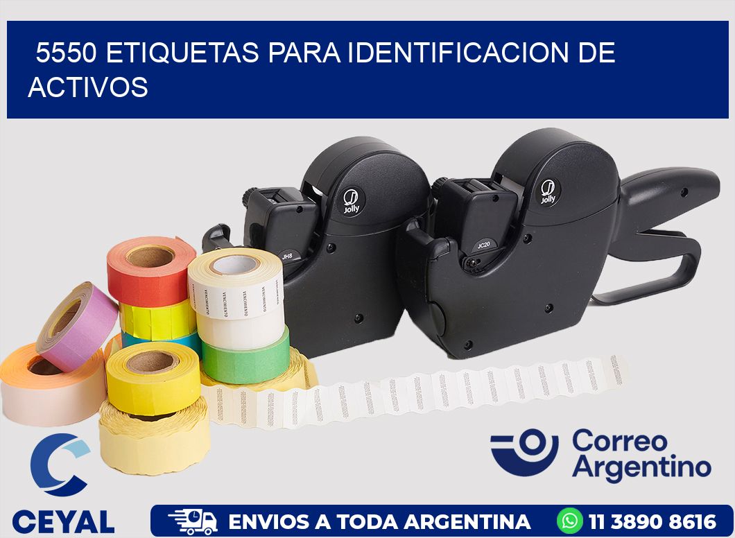 5550 ETIQUETAS PARA IDENTIFICACION DE ACTIVOS