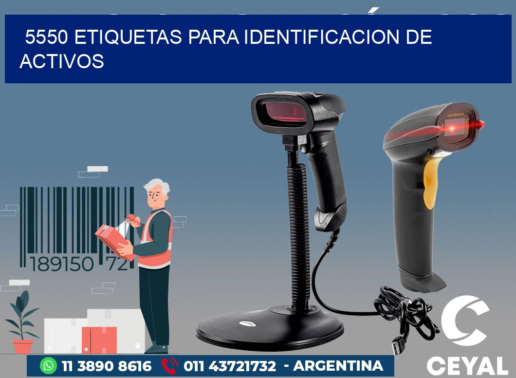 5550 ETIQUETAS PARA IDENTIFICACION DE ACTIVOS