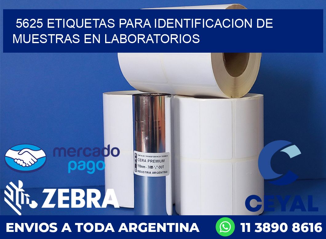 5625 ETIQUETAS PARA IDENTIFICACION DE MUESTRAS EN LABORATORIOS