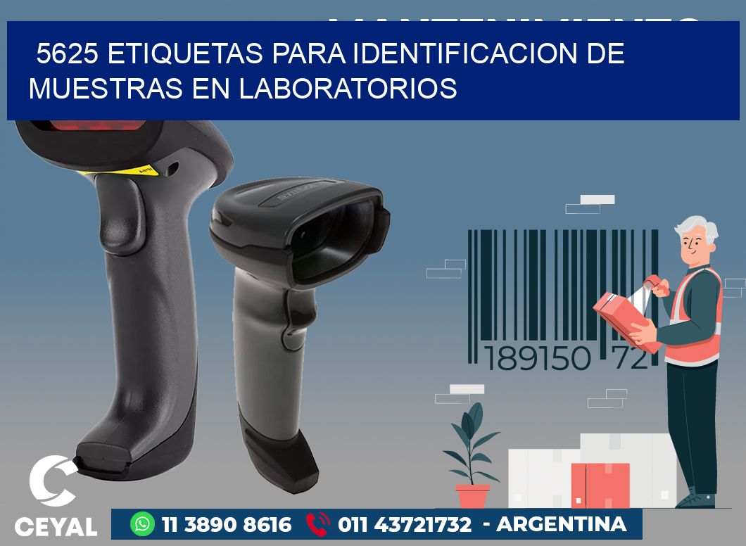 5625 ETIQUETAS PARA IDENTIFICACION DE MUESTRAS EN LABORATORIOS
