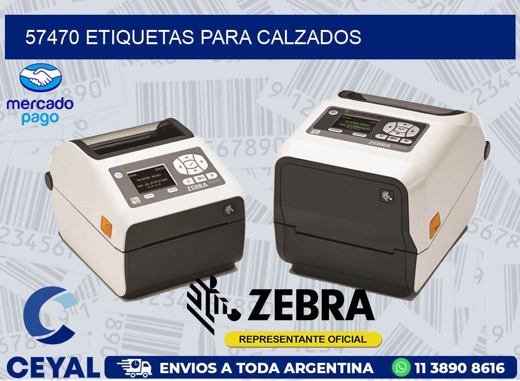 57470 ETIQUETAS PARA CALZADOS