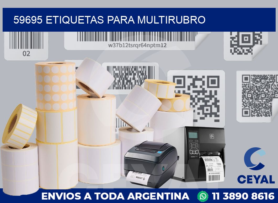 59695 ETIQUETAS PARA MULTIRUBRO