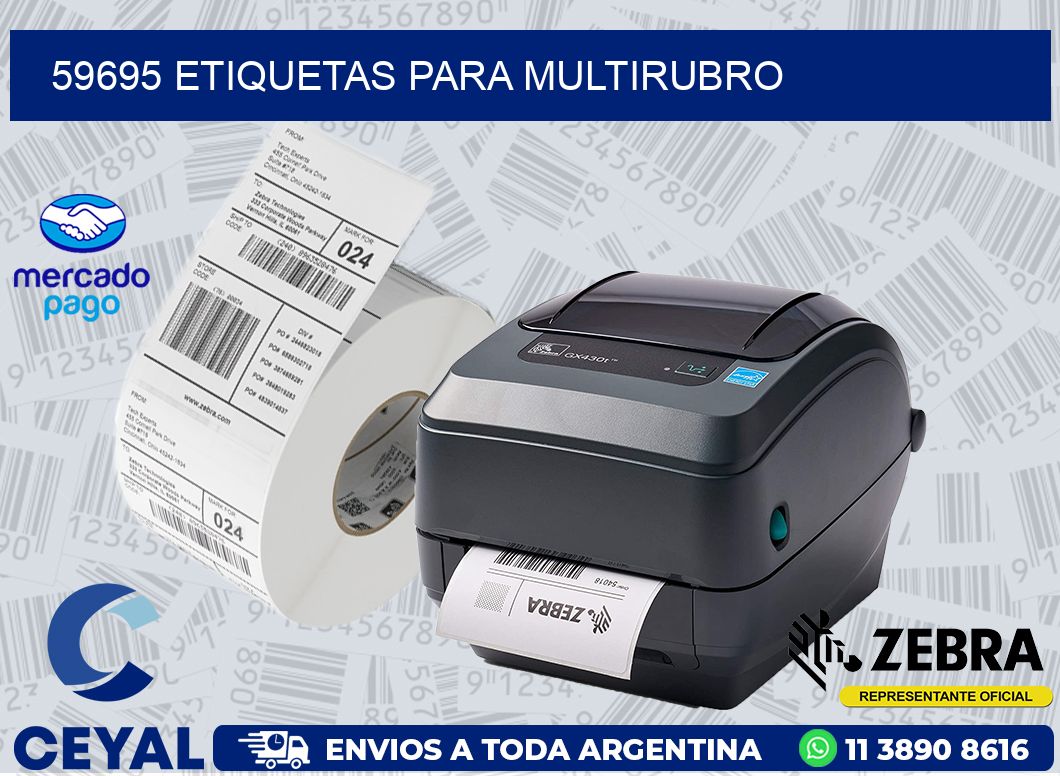 59695 ETIQUETAS PARA MULTIRUBRO