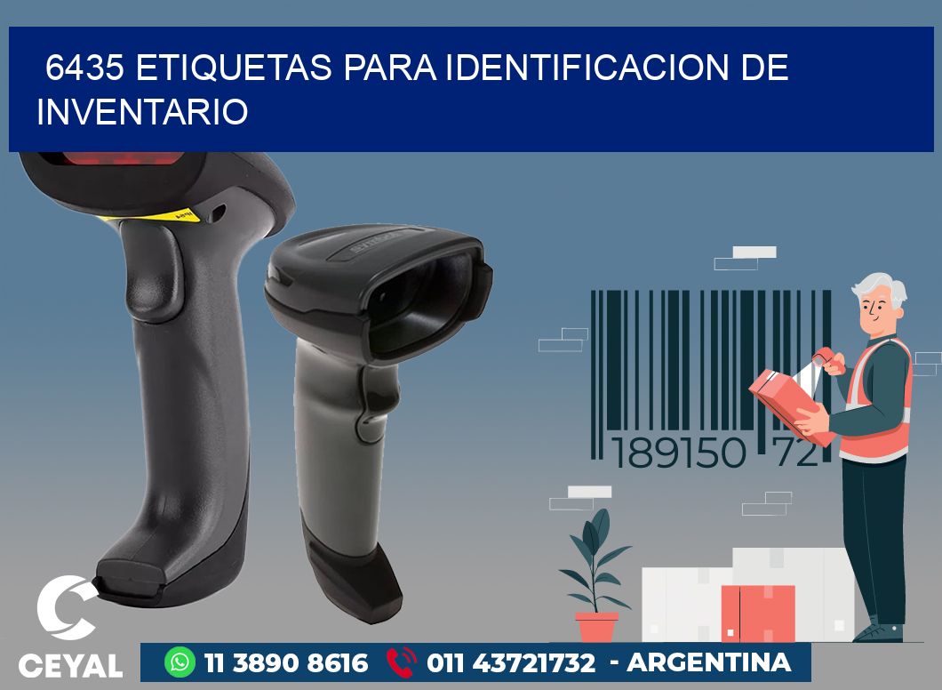 6435 ETIQUETAS PARA IDENTIFICACION DE INVENTARIO