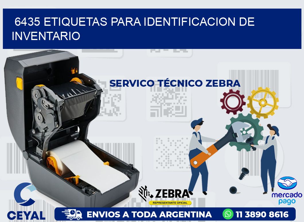 6435 ETIQUETAS PARA IDENTIFICACION DE INVENTARIO