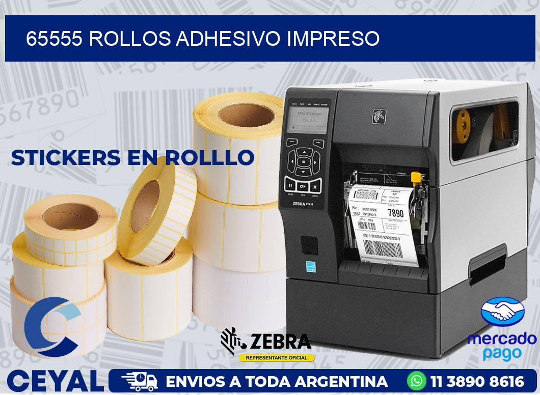 65555 ROLLOS ADHESIVO IMPRESO