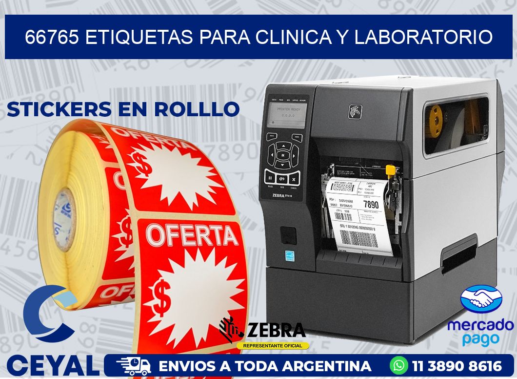 66765 ETIQUETAS PARA CLINICA Y LABORATORIO
