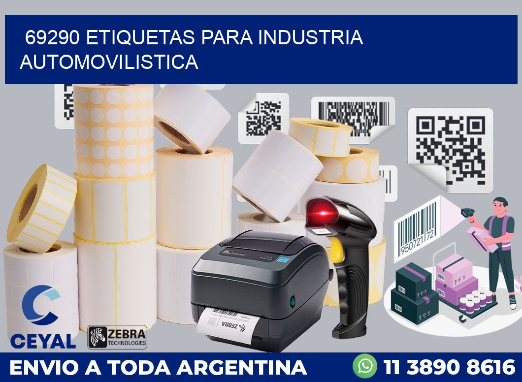 69290 ETIQUETAS PARA INDUSTRIA AUTOMOVILISTICA