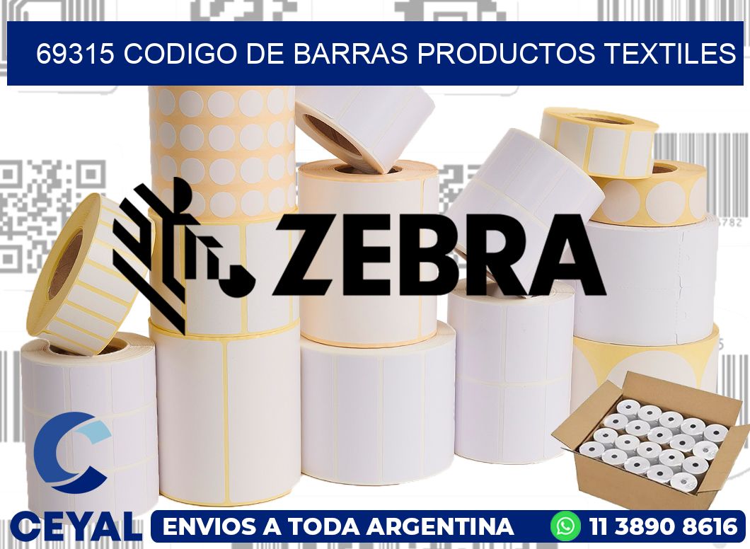 69315 CODIGO DE BARRAS PRODUCTOS TEXTILES