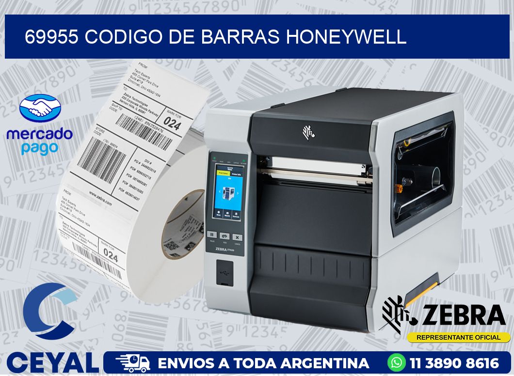69955 CODIGO DE BARRAS HONEYWELL