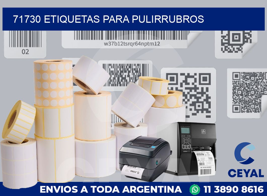 71730 ETIQUETAS PARA PULIRRUBROS