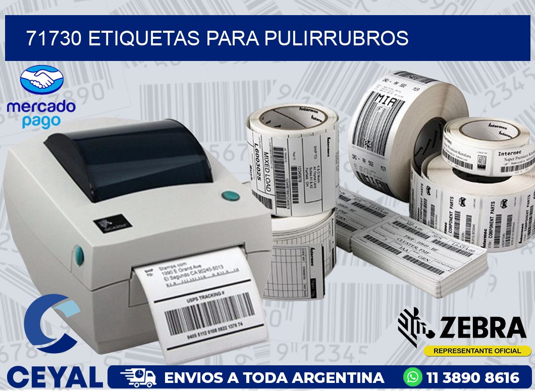 71730 ETIQUETAS PARA PULIRRUBROS