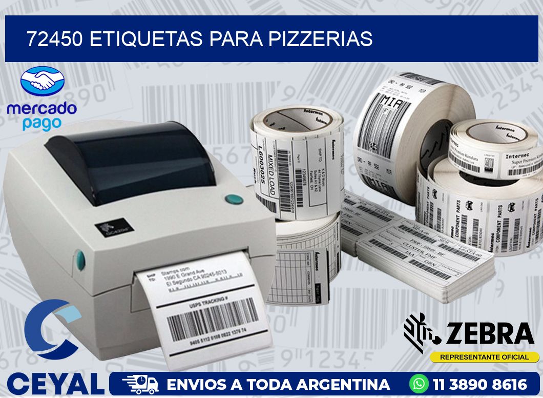 72450 ETIQUETAS PARA PIZZERIAS
