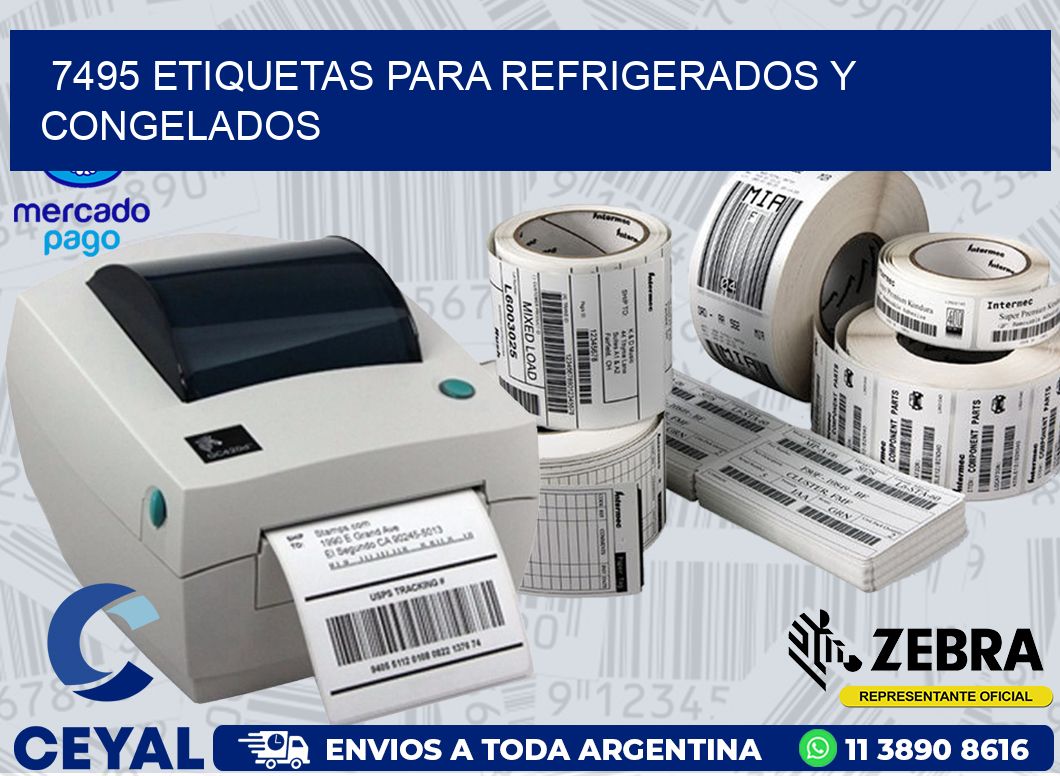 7495 ETIQUETAS PARA REFRIGERADOS Y CONGELADOS