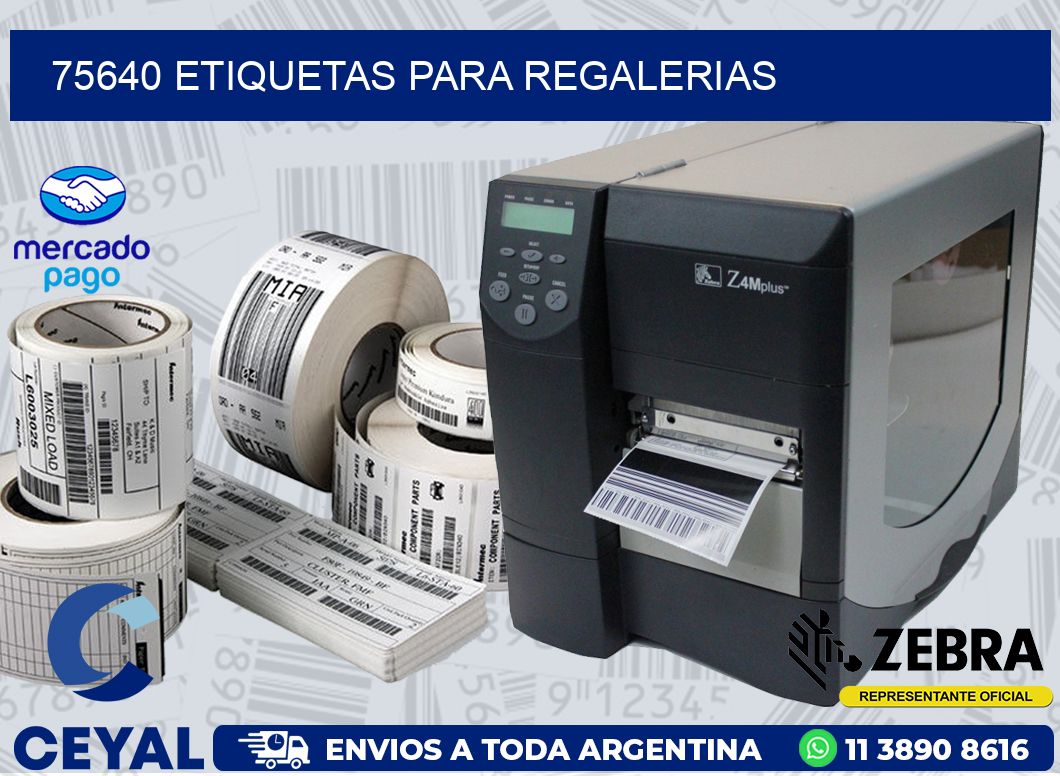 75640 ETIQUETAS PARA REGALERIAS