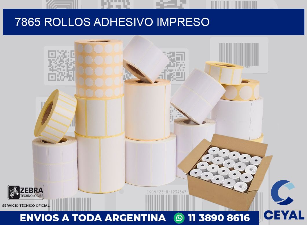 7865 ROLLOS ADHESIVO IMPRESO