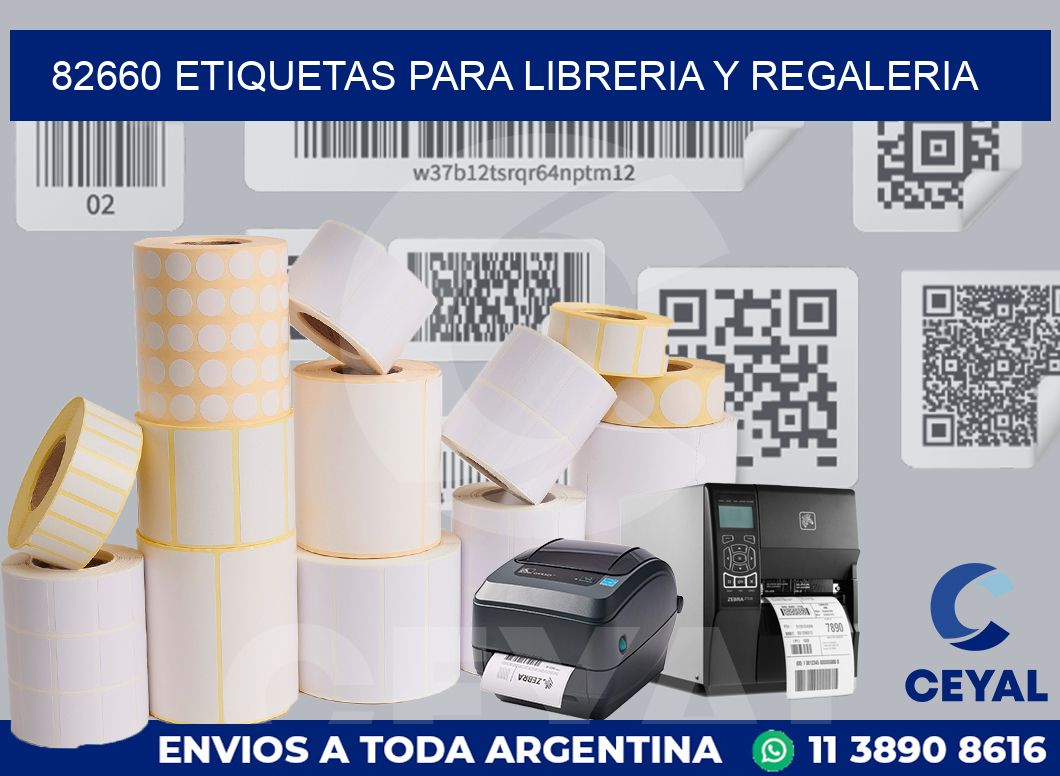 82660 ETIQUETAS PARA LIBRERIA Y REGALERIA