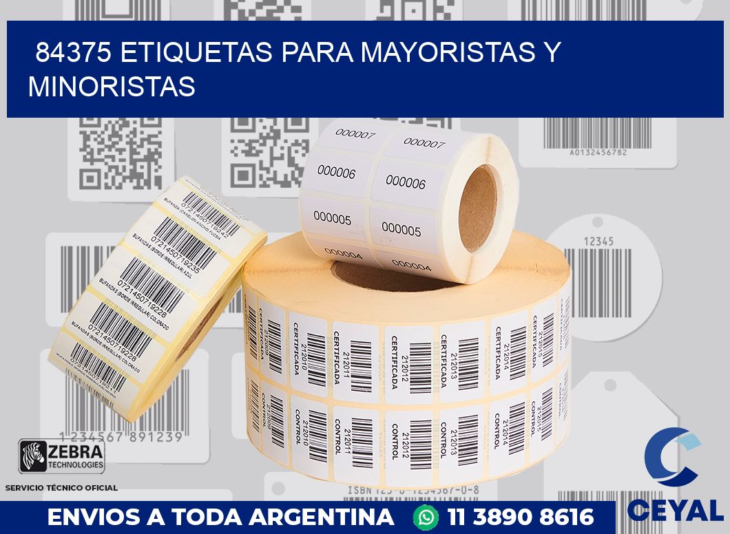 84375 ETIQUETAS PARA MAYORISTAS Y MINORISTAS