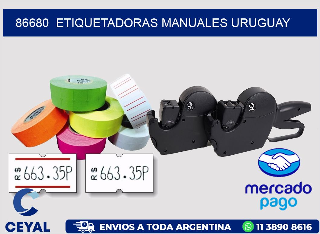 86680  ETIQUETADORAS MANUALES URUGUAY
